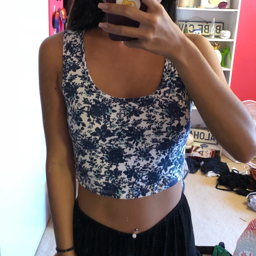 Floral crop top